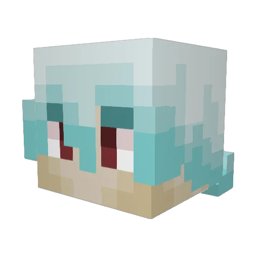ETRA59 Minecraft avatar head, 3D render