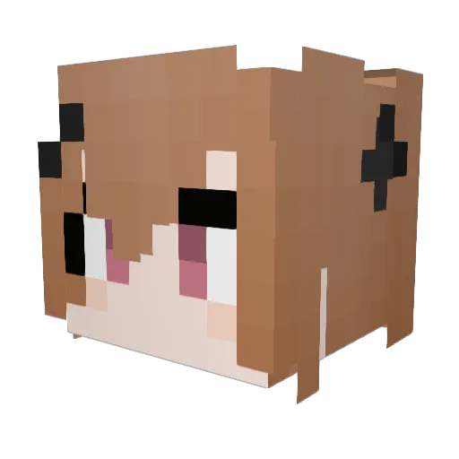 ETXICA Minecraft avatar head, 3D render