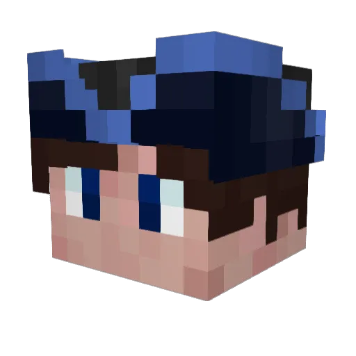 ETarip_ Minecraft avatar head, 3D render
