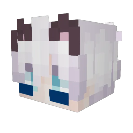 ETgamer747 Minecraft avatar head, 3D render