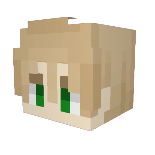 EU9EO Minecraft avatar head, 3D render