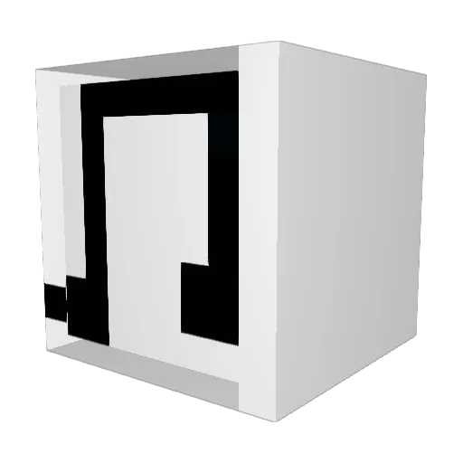 EUFO31 Minecraft avatar head, 3D render