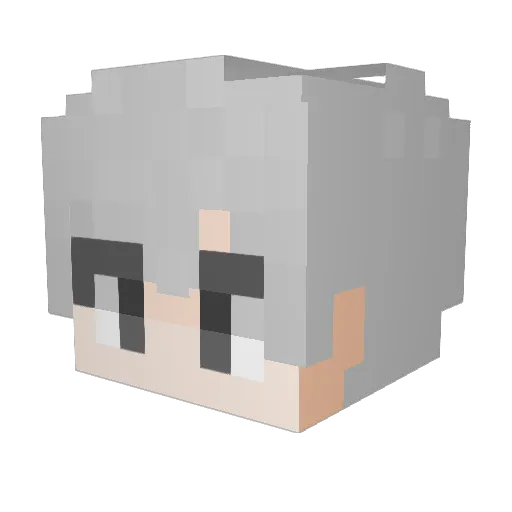 EUHIRO Minecraft avatar head, 3D render