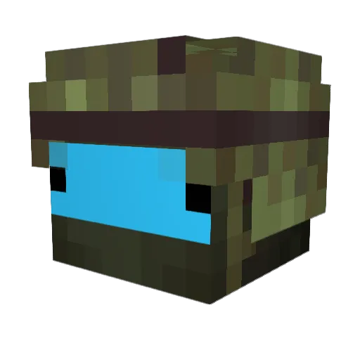 EUM_Zarmine Minecraft avatar head, 3D render