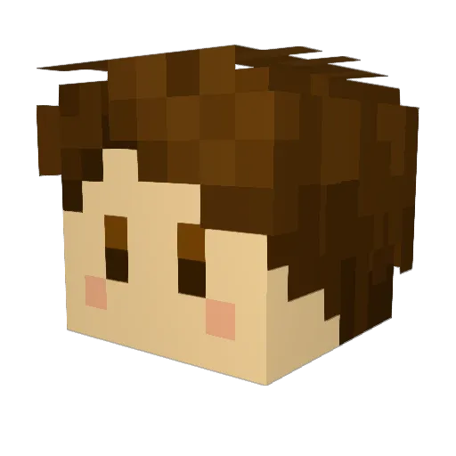 EUNJAE___o3o Minecraft avatar head, 3D render