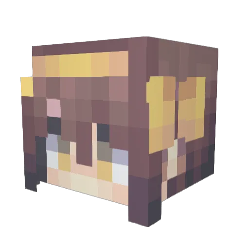 EUYkrogoo Minecraft avatar head, 3D render
