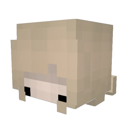 EV4NGELIC4L Minecraft avatar head, 3D render