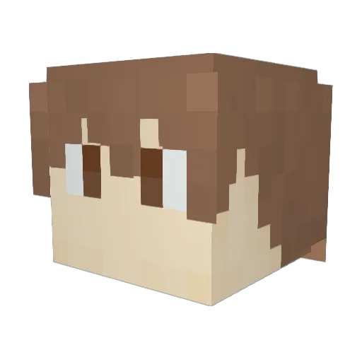 EVA_Martini Minecraft avatar head, 3D render