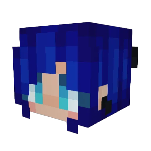 EVCatCrafter Minecraft avatar head, 3D render