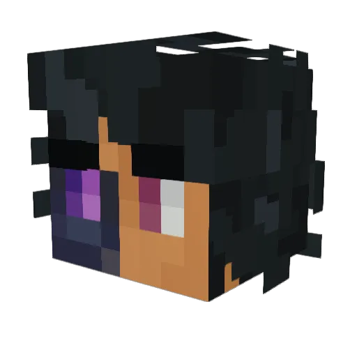 EVERGREEN228 Minecraft avatar head, 3D render