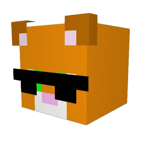 EVERTIX Minecraft avatar head, 3D render