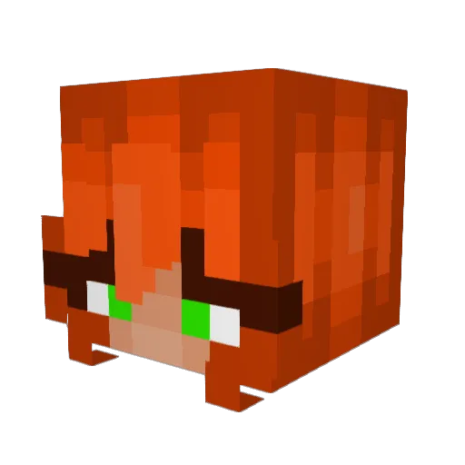 EVGGamerRO Minecraft avatar head, 3D render