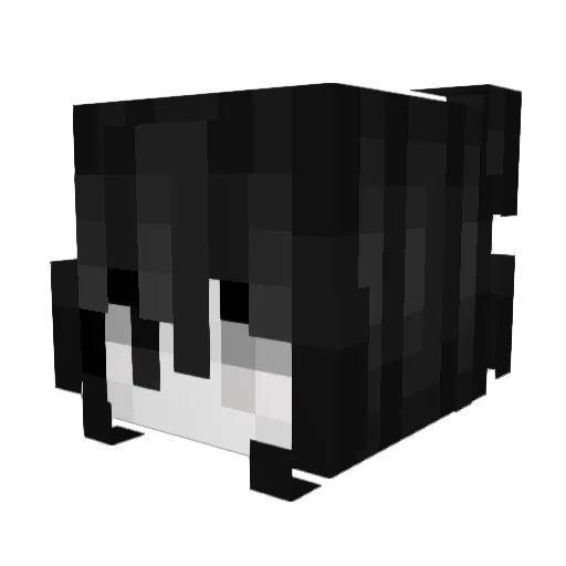 EVILDOLLDEVOTION Minecraft avatar head, 3D render