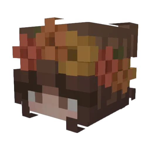 EVILITH99 Minecraft avatar head, 3D render