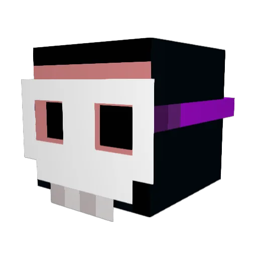 EVIL_GIANNI Minecraft avatar head, 3D render