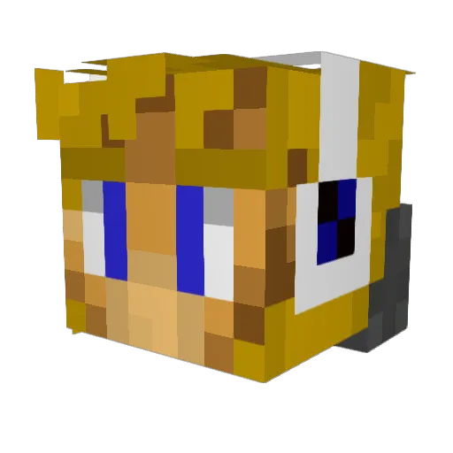 EVIL_cookie00 Minecraft avatar head, 3D render