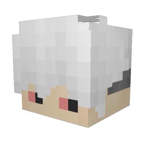 EVRR_ Minecraft avatar head, 3D render