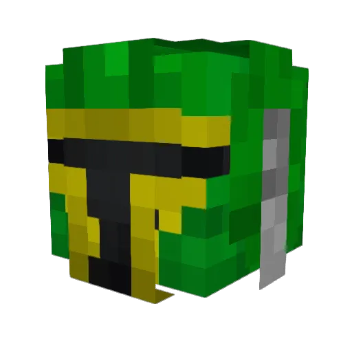 EVswimswam Minecraft avatar head, 3D render