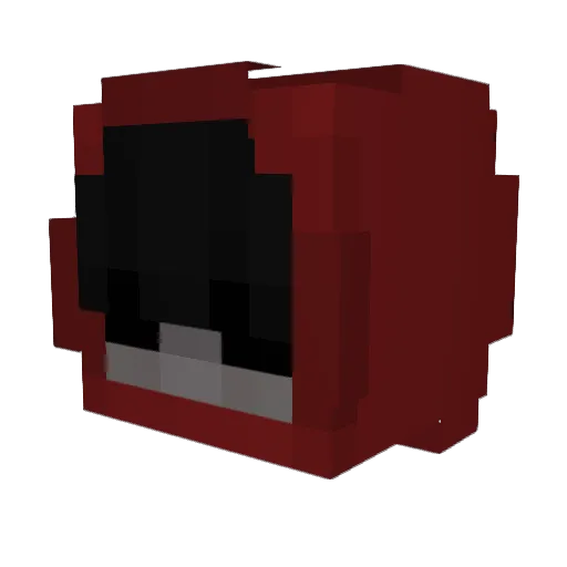 EW4r Minecraft avatar head, 3D render