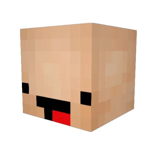 EWC99 Minecraft avatar head, 3D render