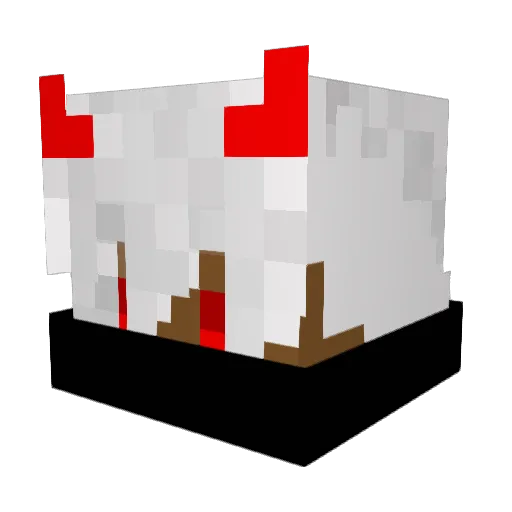 EWXRY Minecraft avatar head, 3D render