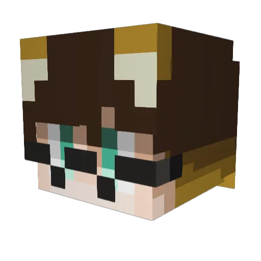 EW_Konome_837 Minecraft avatar head, 3D render