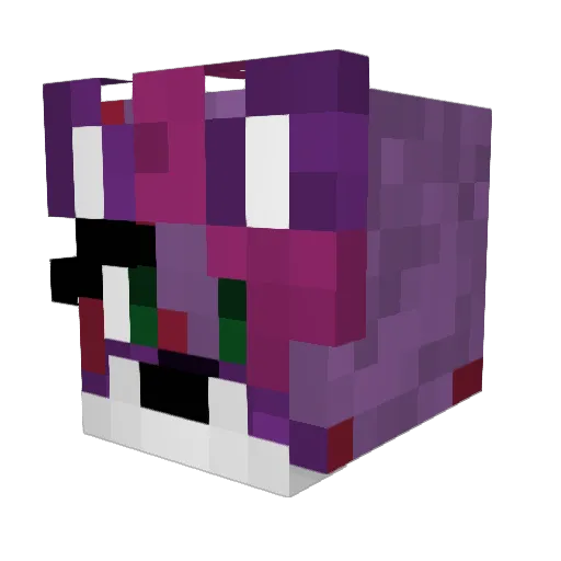 EX15xc Minecraft avatar head, 3D render