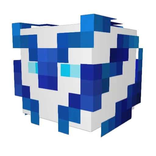 EX1TOSUS Minecraft avatar head, 3D render