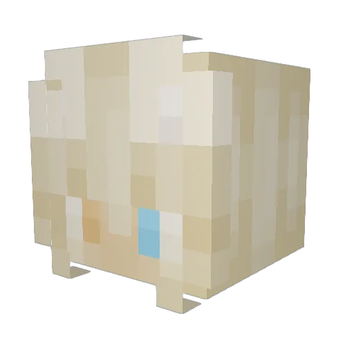 EXA1337 Minecraft avatar head, 3D render