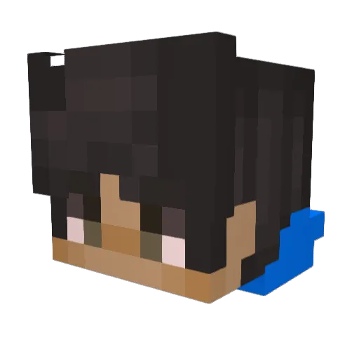 EXD_Tim18 Minecraft avatar head, 3D render