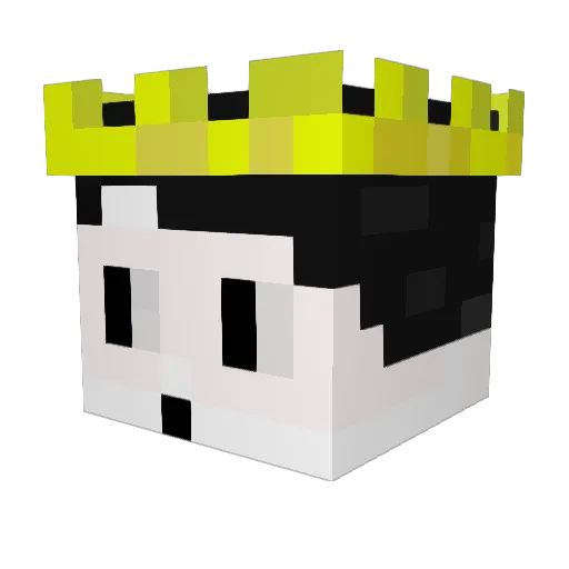 EXD_botty_CHICK Minecraft avatar head, 3D render