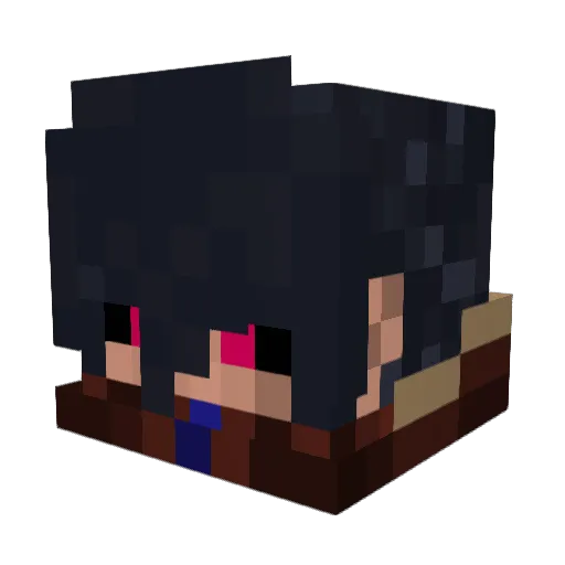 EXDsamy Minecraft avatar head, 3D render