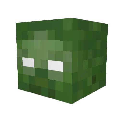 EXELady Minecraft avatar head, 3D render