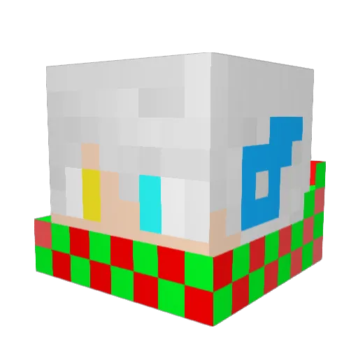 EXENOXIDE Minecraft avatar head, 3D render