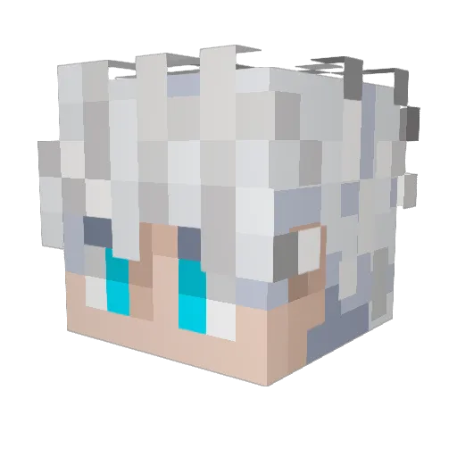 EXO321 Minecraft avatar head, 3D render