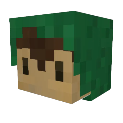 EXODUStoday Minecraft avatar head, 3D render