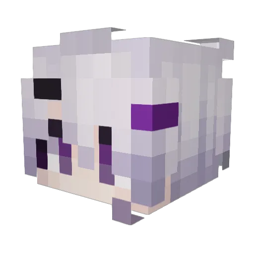 EXOS_SET Minecraft avatar head, 3D render