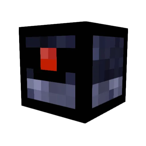 EXPERIENCE_BOT Minecraft avatar head, 3D render