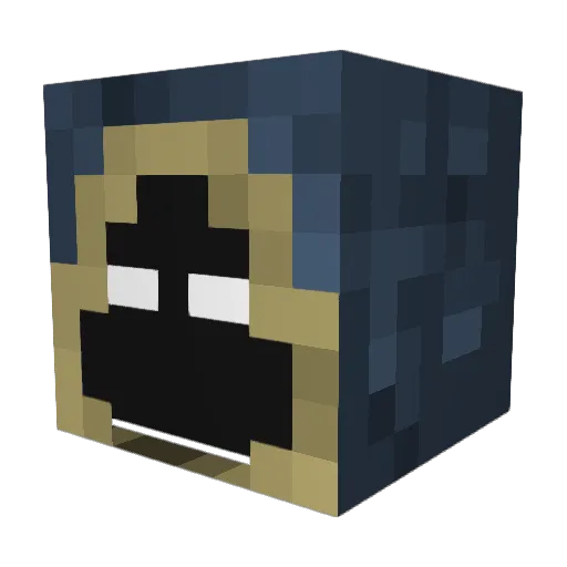 EXPwarrior Minecraft avatar head, 3D render