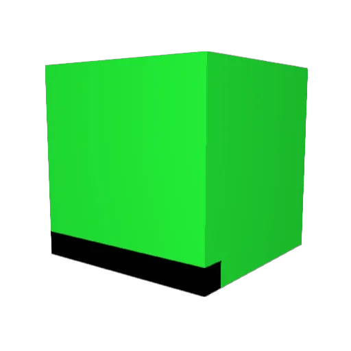 EXT1K Minecraft avatar head, 3D render