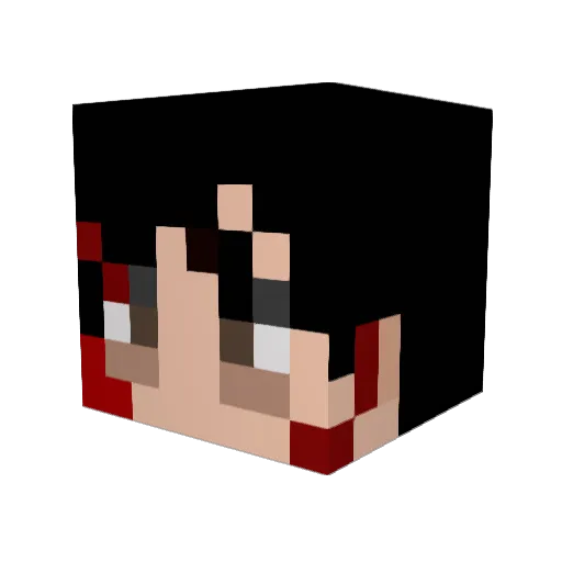 EXTHTY Minecraft avatar head, 3D render