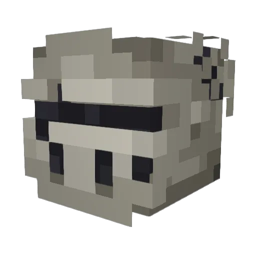EXTRA_THICC76 Minecraft avatar head, 3D render