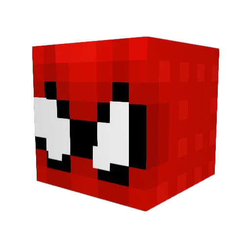 EXTREMSY Minecraft avatar head, 3D render