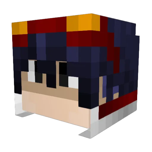 EXVSonicFreak Minecraft avatar head, 3D render