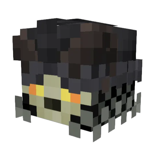 EX_RANZA Minecraft avatar head, 3D render