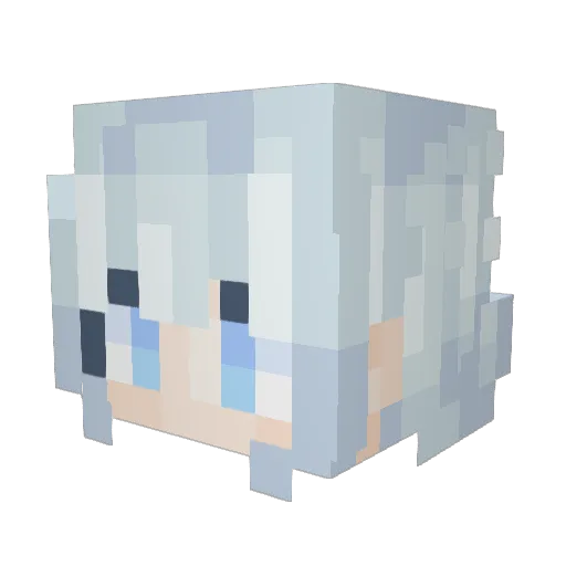 EX_Y Minecraft avatar head, 3D render