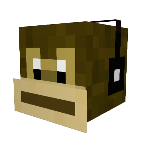 EXhilo Minecraft avatar head, 3D render