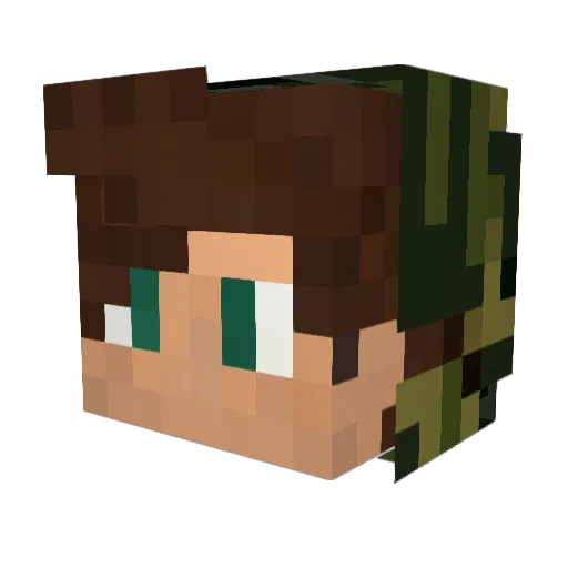 EXileMURderer30 Minecraft avatar head, 3D render