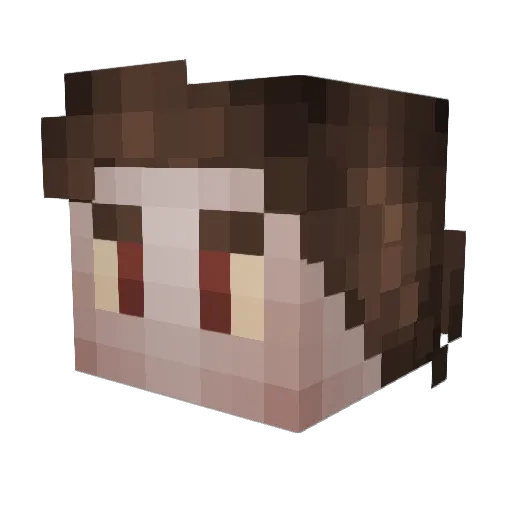 EYZER0X Minecraft avatar head, 3D render