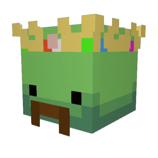 EZAY777 Minecraft avatar head, 3D render